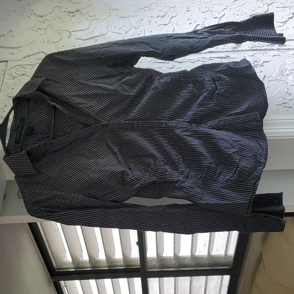 Express button up long sleeve collar shirt